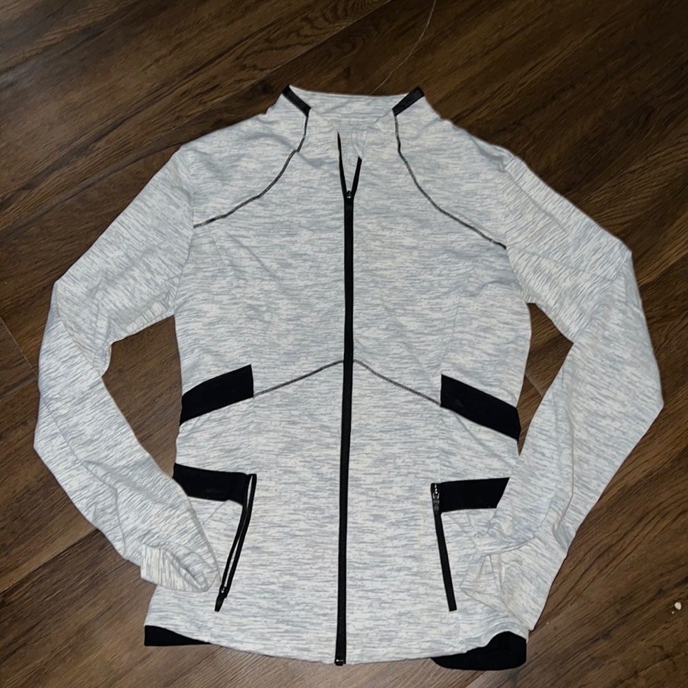 Medium Queenieke black and gray athletic jacket